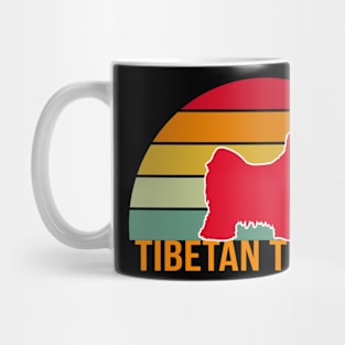 Tibetan Terrier Vintage Silhouette Mug